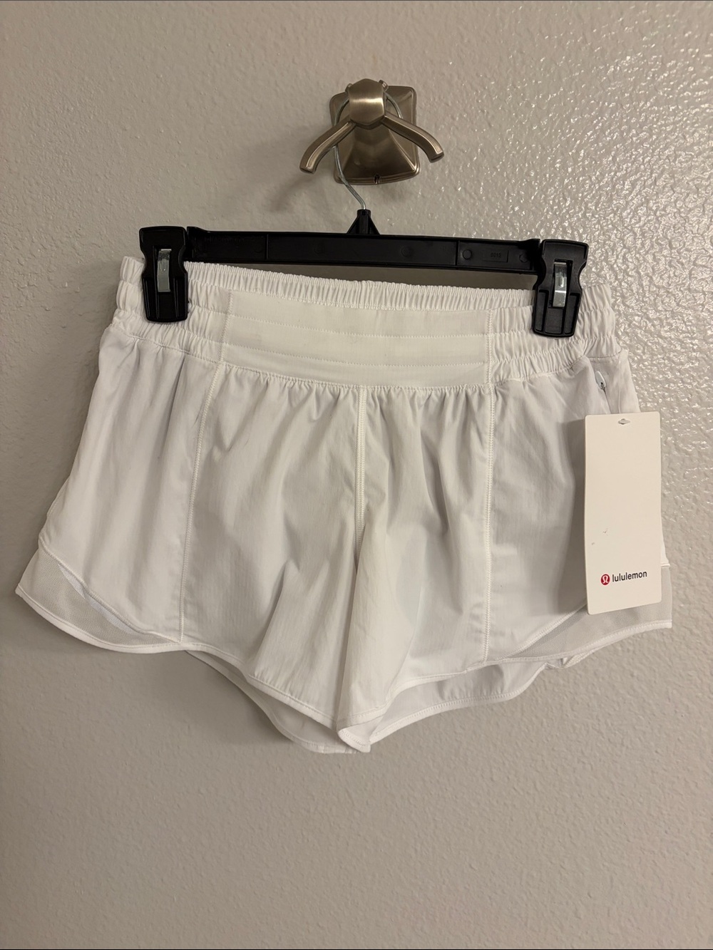 LuLu Women’s White Active Shorts - Lightweight Running Shorts